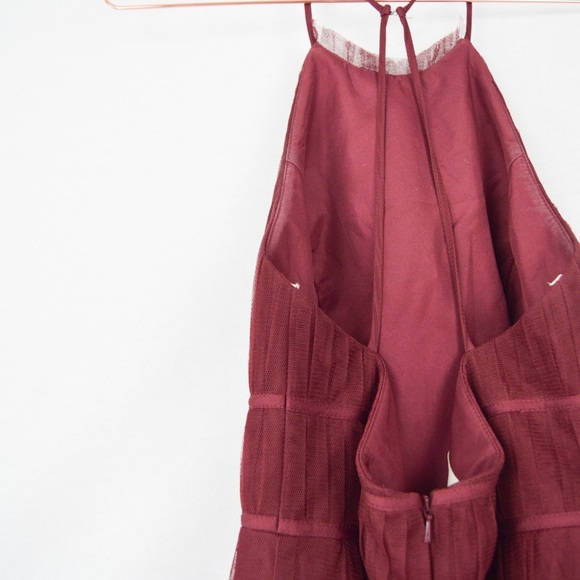 Jenny Yoo Helena Burgundy Size 6 Formal Dress - Picture 11 of 12